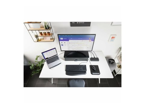 Kensington KB100 EQ - Klawiatura - full size - USB - czarny - tektura FSC