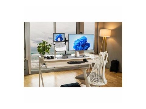 Kensington Pro Fit Ergo KB675 EQ - Klawiatura - ładowanie - TKL - bezprzewodowa - 2.4 GHz, Bluetooth - czarny