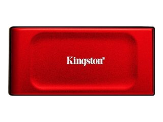 Kingston XS1000 - SSD - 2 TB - zewnętrzny (przenośne) - USB 3.2 Gen 2 (USB-C złącze) - czerwony