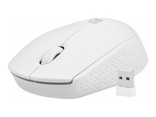 Natec STORK - Mysz - ergonomiczna - optyczna - 3 przyciski - bezprzewodowa - 2.4 GHz - odbiornik bezprzewodowy USB - biały