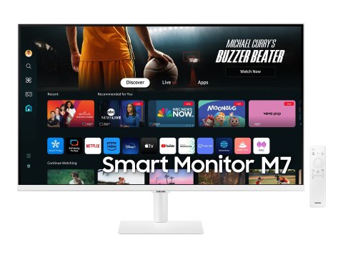 Samsung S32DM703UU - M70D Series - monitor LED - Inteligentny - 32" - 3840 x 2160 4K @ 60 Hz - VA - 300 cd/m² - 3000:1 - HDR10 -