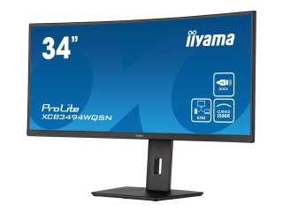 Iiyama ProLite XCB3494WQSN-B5 - Monitor LED - zaokrąglony - 34" - 3440 x 1440 UWQHD @ 120 Hz - VA - 300 cd/m² - 3000:1 - 0.4 ms 