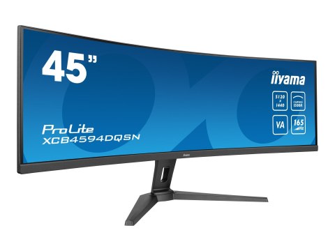 Iiyama ProLite XCB4594DQSN-B1 - Monitor LED - zaokrąglony - 44.5" - 5120 x 1440 Dual Quad HD @ 165 Hz - VA - 450 cd/m² - 3000:1 