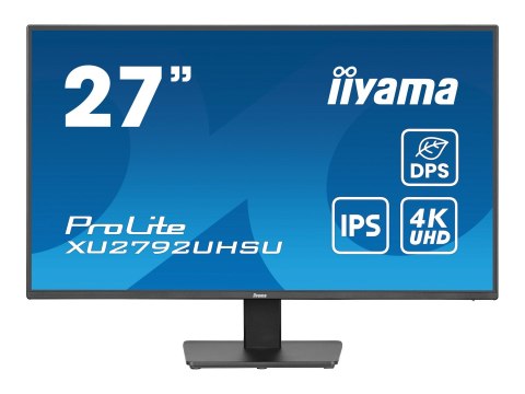 Iiyama ProLite XU2792UHSU-B6 - Monitor LED - 27" - 3840 x 2160 4K @ 60 Hz - IPS - 350 cd/m² - 1300:1 - 4 ms - HDMI, DisplayPort,