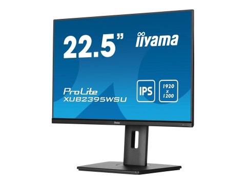 Iiyama ProLite XUB2395WSU-B5 - Monitor LED - 23" (22.5" widoczny) - 1920 x 1200 WUXGA @ 75 Hz - IPS - 250 cd/m² - 1000:1 - 4 ms 