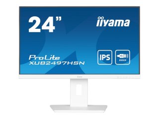 Iiyama ProLite XUB2497HSN-W2 - Monitor LED - 24" (23.8" widoczny) - 1920 x 1080 Full HD (1080p) @ 100 Hz - IPS - 300 cd/m² - 130