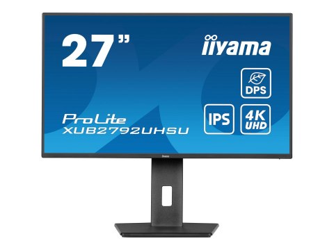 Iiyama ProLite XUB2792UHSU-B6 - Monitor LED - 27" - 3840 x 2160 4K @ 60 Hz - IPS - 350 cd/m² - 1300:1 - 4 ms - HDMI, DisplayPort