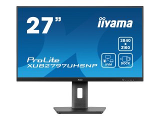 Iiyama ProLite XUB2797UHSNP-B1 - Monitor LED - 27" - 3840 x 2160 4K @ 60 Hz - IPS - 350 cd/m² - 1300:1 - 4 ms - HDMI, DisplayPor