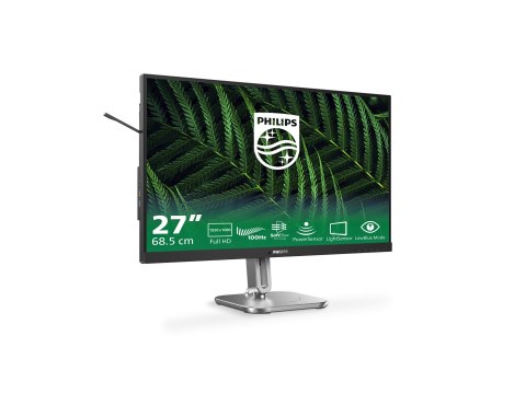 Philips 27B2G5200 - Monitor LED - 27" - 1920 x 1080 Full HD (1080p) @ 100 Hz - IPS - 1500:1 - HDMI, VGA, DisplayPort - głośnik(i