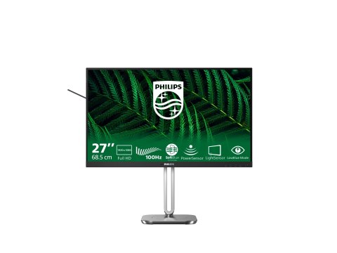 Philips 27B2G5200 - Monitor LED - 27" - 1920 x 1080 Full HD (1080p) @ 100 Hz - IPS - 1500:1 - HDMI, VGA, DisplayPort - głośnik(i