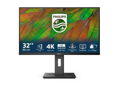 Philips 32B1N3800 - 3000 Series - monitor LED - 32" (31.5" widoczny) - 3840 x 2160 4K UHD (2160p) @ 60 Hz - VA - 350 cd/m² - 350