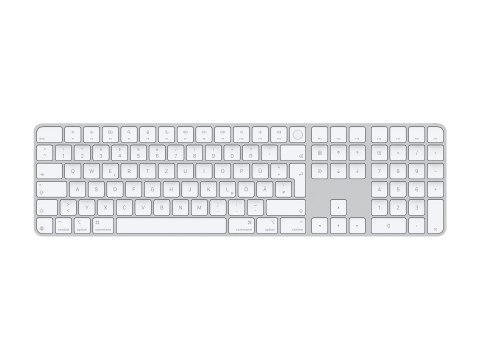 Apple Magic Keyboard with Touch ID and Numeric Keypad - Klawiatura - USB-C - bezprzewodowa - Bluetooth - QWERTZ - Niemcy - białe