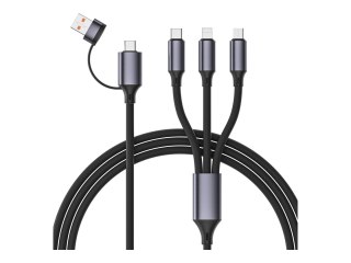 Cablexpert Premium - Kabel wyłącznie do ładowania - USB, USB-C męski do Micro-USB Typ B, Lightning, USB-C męski - 1.5 m - 4-w-1