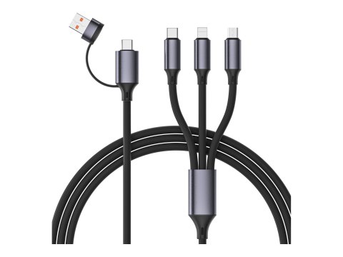Cablexpert Premium - Kabel wyłącznie do ładowania - USB, USB-C męski do Micro-USB Typ B, Lightning, USB-C męski - 1.5 m - 4-w-1