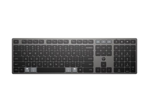 HP 725 - Klawiatura - wieloukładowe, ładowalne, zasilane przez SuperCapacitor - full size - bezprzewodowa - Bluetooth, 2.4 GHz -