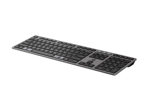 HP 725 - Klawiatura - wieloukładowe, ładowalne, zasilane przez SuperCapacitor - full size - bezprzewodowa - Bluetooth, 2.4 GHz -
