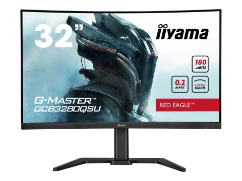 Iiyama G-MASTER Red Eagle GCB3280QSU-B2 - Monitor LED - gaming - zaokrąglony - 32" (31.5" widoczny) - 2560 x 1440 WQHD @ 180 Hz 