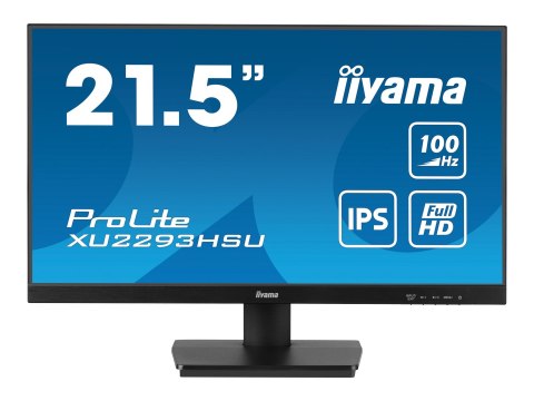 Iiyama ProLite XU2293HSU-B7 - Monitor LED - 22" (21.5" widoczny) - 1920 x 1080 Full HD (1080p) @ 100 Hz - IPS - 300 cd/m² - 1000