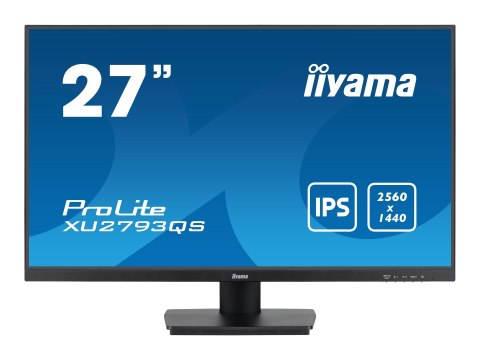 Iiyama ProLite XU2793QS-B7 - Monitor LED - 27" - 2560 x 1440 QHD @ 100 Hz - IPS - 300 cd/m² - 1300:1 - 1 ms - HDMI, DisplayPort 