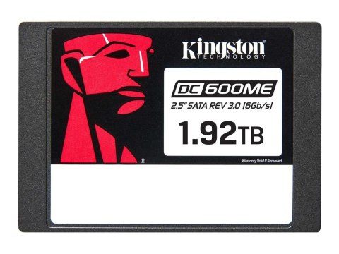 Kingston DC600ME - SSD - Mixed Use - zaszyfrowany - 1.92 TB - wewnętrzny - 2,5" - SATA 6Gb/s - 256 bitów AES - TCG Opal Encrypti