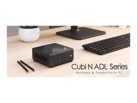MSI Cubi N ADL 001EU - Mini PC N-series N200 / do 3.7 GHz - RAM 4 GB - SSD 128 GB - NVMe - UHD Graphics - Gigabit Ethernet - Win