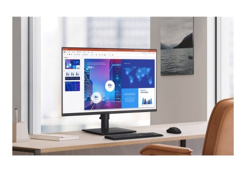 Samsung S24D406GAU - S40GD Series - monitor LED - 24" - 1920 x 1080 Full HD (1080p) @ 100 Hz - IPS - 250 cd/m² - 1000:1 - 5 ms -