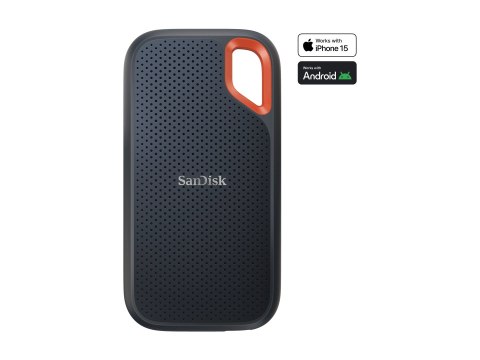 SanDisk Extreme - SSD - 8 TB - zewnętrzny (przenośne) - USB 3.2 Gen 2 (USB-C złącze) - 256 bitów AES