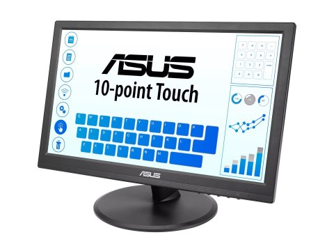 ASUS VT169HE - Monitor LED - 16" - ekran dotykowy - 1920 x 1080 Full HD (1080p) @ 60 Hz - IPS - 220 cd/m² - 1000:1 - 5 ms - HDMI