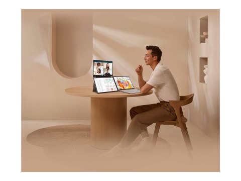ASUS ZenScreen Duo OLED MQ149CD - Podwójny monitor OLED - 14" - przenośny - 1920 x 1200 Full HD (1080p) @ 60 Hz - 500 cd/m² - 10