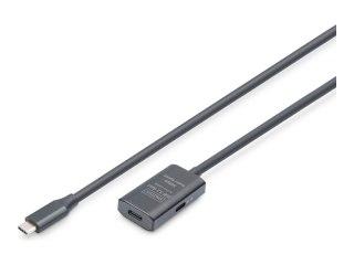 DIGITUS - Przedłużacz kabla USB - USB-C (M) do USB-C (F) - USB 3.1 - 5 V - 5 m - czarny