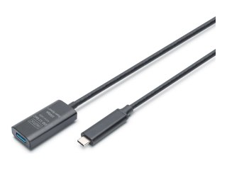DIGITUS - Przedłużacz kabla USB - USB-C (M) do USB Typ A (F) - USB 3.2 - 5 m - aktywny, szybkość transferu danych do 10 Gb/s - c