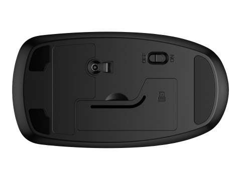 HP 235 Slim - Mysz - optyczna - 3 przyciski - bezprzewodowa - 2.4 GHz - odbiornik bezprzewodowy USB - czarny
