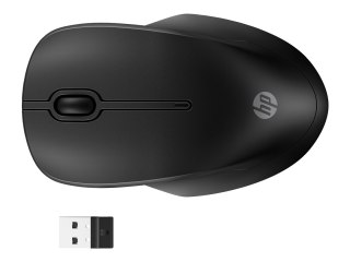 HP 255 - Mysz - 3 przyciski - bezprzewodowa - 2.4 GHz, Bluetooth - odbiornik bezprzewodowy USB - czarny