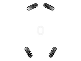 HyperX - Nóżka myszy - szklane ślizgacze - biały