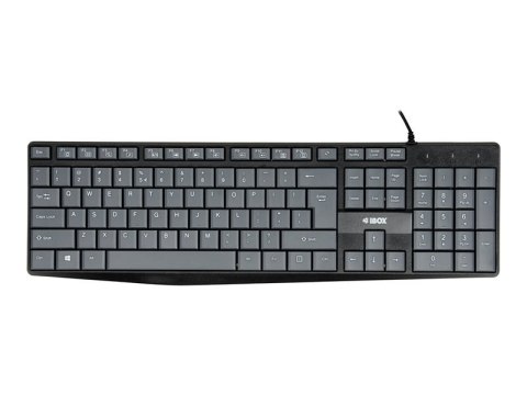 IBOX Eris - Klawiatura - USB - QWERTY - szary, czarny