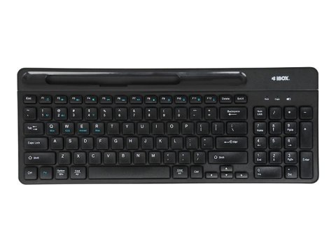 IBOX Kallisto - Klawiatura - bezprzewodowa - 2.4 GHz, Bluetooth 5.1 - QWERTY - czarny