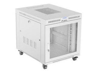 Lanberg FF01 series - Stojak szafa - 800 x 1000, płaski pakunek, z drzwiami siatkowanymi, LCD - z 6 wentylatorów chłodzących, wy