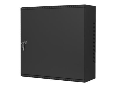 Lanberg WAF1 Series - Szafa - 540 x 200, niskoprofilowe, zmontowane - do montażu na ścianie - czarny, RAL 9004 - 6U - 19"