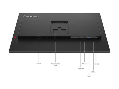 Lenovo ThinkVision T27-40 - Monitor LED - 27" - 1920 x 1080 Full HD (1080p) @ 120 Hz - IPS - 300 cd/m² - 1500:1 - 4 ms - HDMI, V