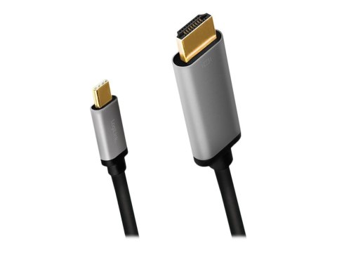 LogiLink - Kabel przejściowy - HDMI męski do USB-C męski - 1.8 m - potrójnie ekranowany - czarny - obsługa 4K 60 Hz (3840 x 2160