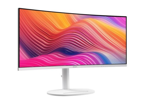 MSI Modern MD342CQPW - Monitor LED - zaokrąglony - USB - 34" - 3440 x 1440 UWQHD @ 120 Hz - VA - 300 cd/m² - 3000:1 - 1 ms - 2xH