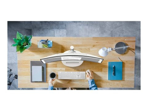 MSI Modern MD342CQPW - Monitor LED - zaokrąglony - USB - 34" - 3440 x 1440 UWQHD @ 120 Hz - VA - 300 cd/m² - 3000:1 - 1 ms - 2xH