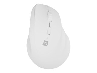 Natec CRAKE 2 - Mysz pionowa - ergonomiczna - optyczna - 6 przyciski - bezprzewodowa - Bluetooth 5.2, 2.4 GHz - odbiornik bezprz