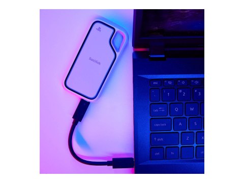 SanDisk Extreme Portable - SSD - 2 TB - zewnętrzny (przenośne) - USB 3.2 Gen 2 (USB-C złącze)
