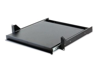 TECHly Professional - Półka klawiatury w obudowie - wysuwany - czarny, RAL 9005 - 2U - 19"