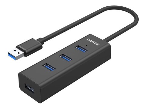 Unitek - Koncentrator - USB-A 4 w 1 - 4 x SuperSpeed USB 3.0 + 1 x USB-C - stacjonarny