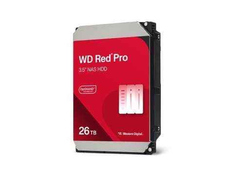 WD Red Pro WD260KFGX - Dysk twardy - Enterprise - 26 TB - wewnętrzny - 3,5" - SATA 6Gb/s - 7200 obr/min - bufor: 512 MB