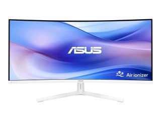 ASUS VU34WCIP-W - Monitor LED - zaokrąglony - 34" - 3440 x 1440 WQHD @ 100 Hz - VA - 300 cd/m² - 3000:1 - HDR10 - 1 ms - HDMI, D
