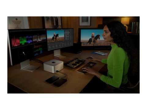 Apple Mac Studio - USFF M3 Ultra - RAM 96 GB - SSD 1 TB - M3 Ultra 60-core - Gigabit Ethernet, 10 Gigabit Ethernet, 5 Gigabit Et