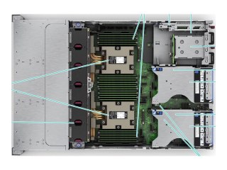 HPE ProLiant DL385 Gen11 - Serwer - montowany w stojaku 2U - podwójny - 1 x EPYC 9115 / do 4.1 GHz - RAM 64 GB - SATA/SAS/NVMe -